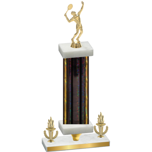 Premium Single Black Glacier Victory Tennis Trophy