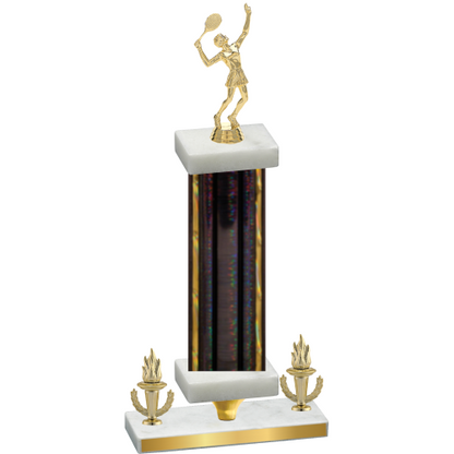 Premium Single Black Glacier Victory Tennis Trophy