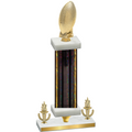 Premium Single Black Glacier Victory Football Trophy