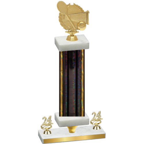 Premium Single Black Glacier Year Tennis Trophy