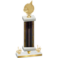 Premium Single Black Glacier First Place Volleyball Trophy