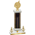 Premium Single Black Glacier Victory Volleyball Trophy