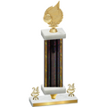 Premium Single Black Glacier Year Volleyball Trophy