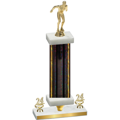 Premium Single Black Glacier Year Swimming Trophy