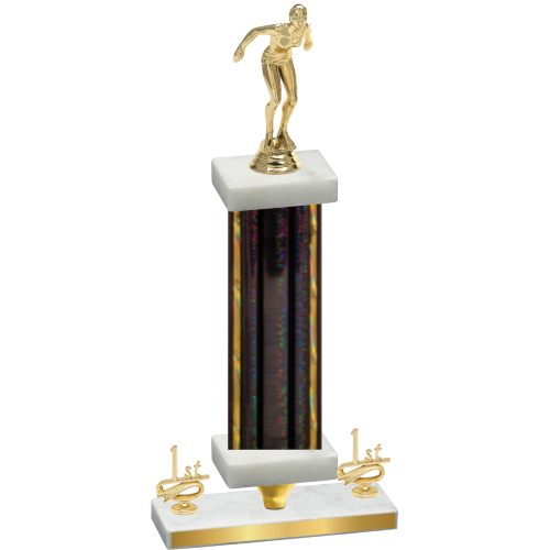 Premium Single Black Glacier First Place Tennis Trophy