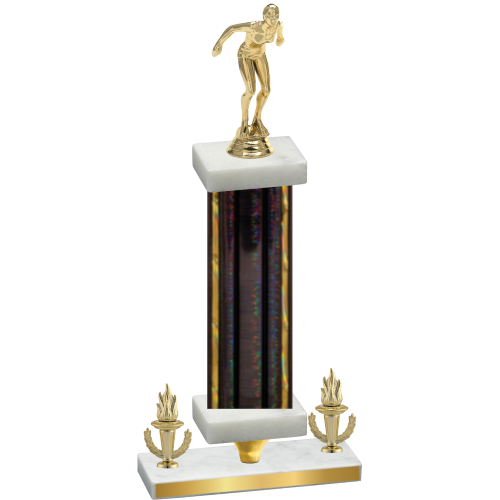 Premium Single Black Glacier Victory Tennis Trophy