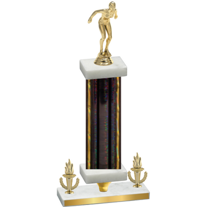 Premium Single Black Glacier Victory Tennis Trophy