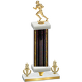 Premium Single Black Glacier Victory Football Trophy