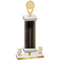 Premium Single Black Glacier Year Insert Trophy