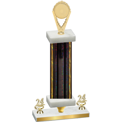Premium Single Black Glacier Year Insert Trophy