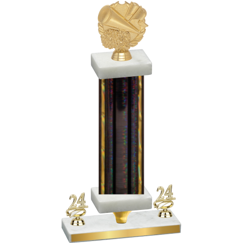 Premium Single Black Glacier Year Cheerleading Trophy
