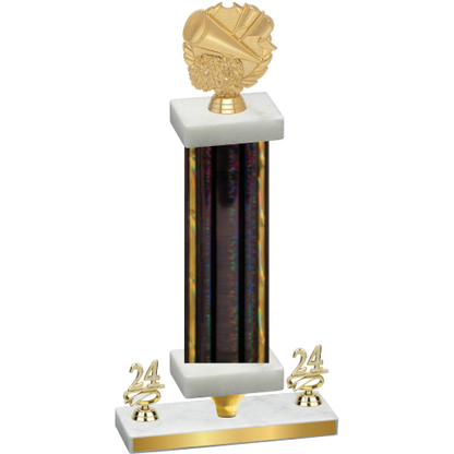 Premium Single Black Glacier Year Cheerleading Trophy