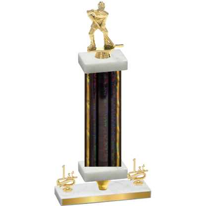 Premium Single Black Glacier First Place Hockey Trophy