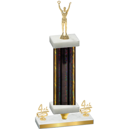 Premium Single Black Glacier Fourth Place Victory Trophy