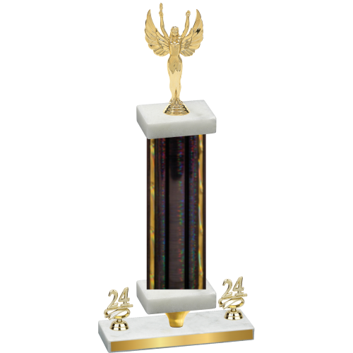 Premium Single Black Glacier Year Victory Trophy