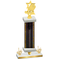 Premium Single Black Glacier First Place Pickleball Trophy