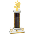 Premium Single Black Glacier Second Place Pickleball Trophy