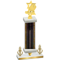 Premium Single Black Glacier Victory Pickleball Trophy