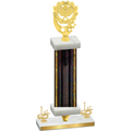 Premium Single Black Glacier First Place Pickleball Trophy