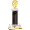 Premium Single Black Glacier Third Place Pickleball Trophy