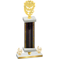 Premium Single Black Glacier Fourth Place Pickleball Trophy