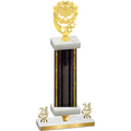 Premium Single Black Glacier Year Pickleball Trophy