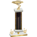 Premium Single Black Glacier Second Place Cars Trophy