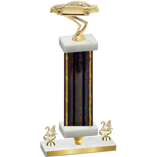 Premium Single Black Glacier Year Cars Trophy