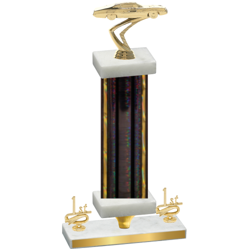 Premium Single Black Glacier First Place Cars Trophy
