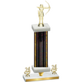 Premium Single Black Glacier Year Archery Trophy