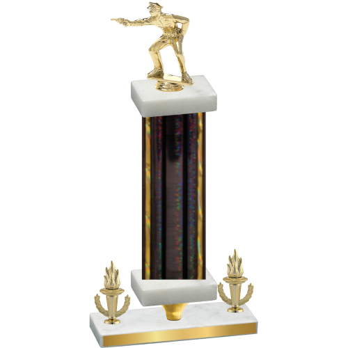 Premium Single Black Glacier Victory Shooter Trophy