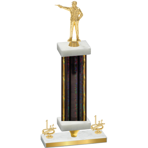 Premium Single Black Glacier First Place Shooter Trophy