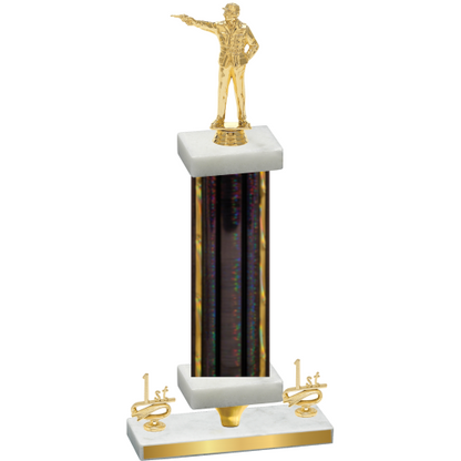Premium Single Black Glacier First Place Shooter Trophy