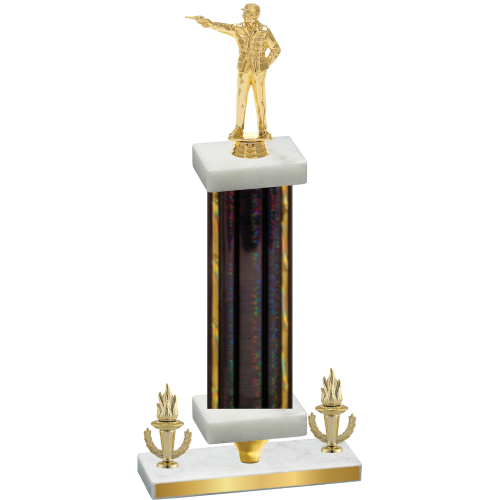 Premium Single Black Glacier Victory Shooter Trophy