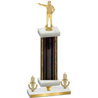 Premium Single Black Glacier Victory Shooter Trophy