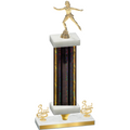 Premium Single Black Glacier Third Place Skater Trophy