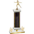 Premium Single Black Glacier Fourth Place Skater Trophy