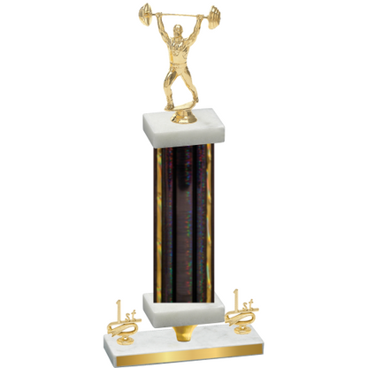 Premium Single Black Glacier First Place Weights Trophy