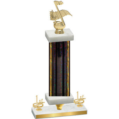 Premium Single Black Glacier First Place Music Trophy