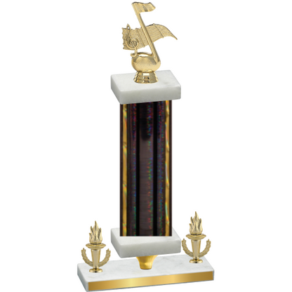 Premium Single Black Glacier Victory Music Trophy