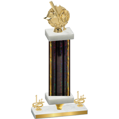 Premium Single Black Glacier First Place Baseball Trophy