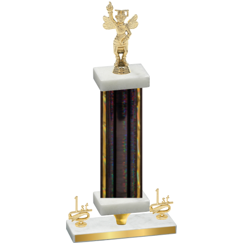 Premium Single Black Glacier First Place Academics Trophy