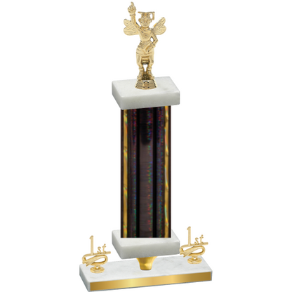Premium Single Black Glacier First Place Academics Trophy