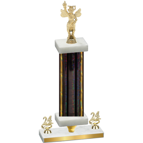 Premium Single Black Glacier Year Academics Trophy