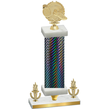 Premium Single Black Carbon Fiber Victory Running Trophy