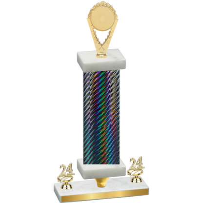 Premium Single Black Carbon Fiber Year Insert Trophy