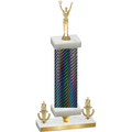 Premium Single Black Carbon Fiber Victory Victory Trophy