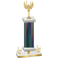 Premium Single Black Carbon Fiber Third Place Victory Trophy