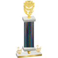 Premium Single Black Carbon Fiber Second Place Pickleball Trophy