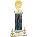 Premium Single Black Carbon Fiber Victory Pickleball Trophy